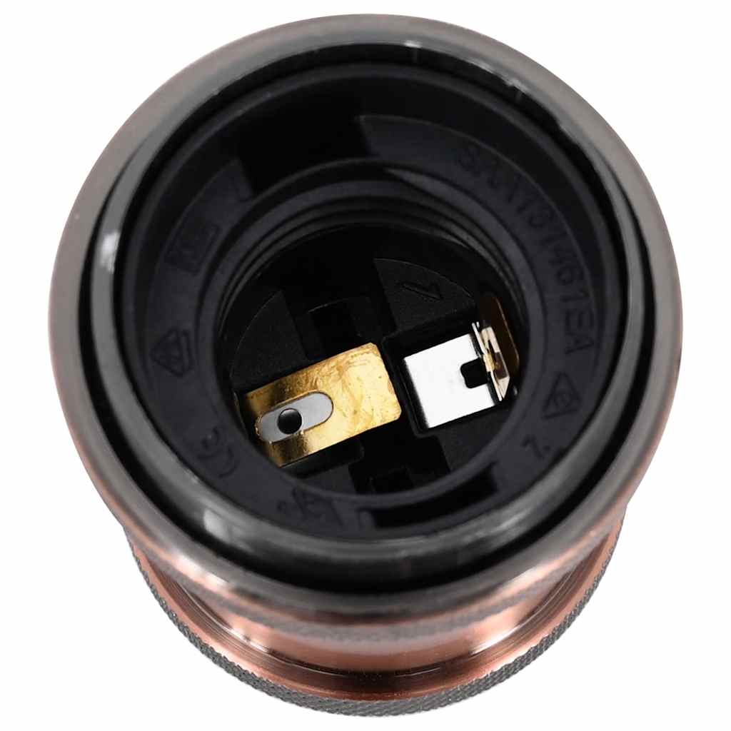 Casquilhos de lâmpadas 2 pcs Bronze vermelho E27