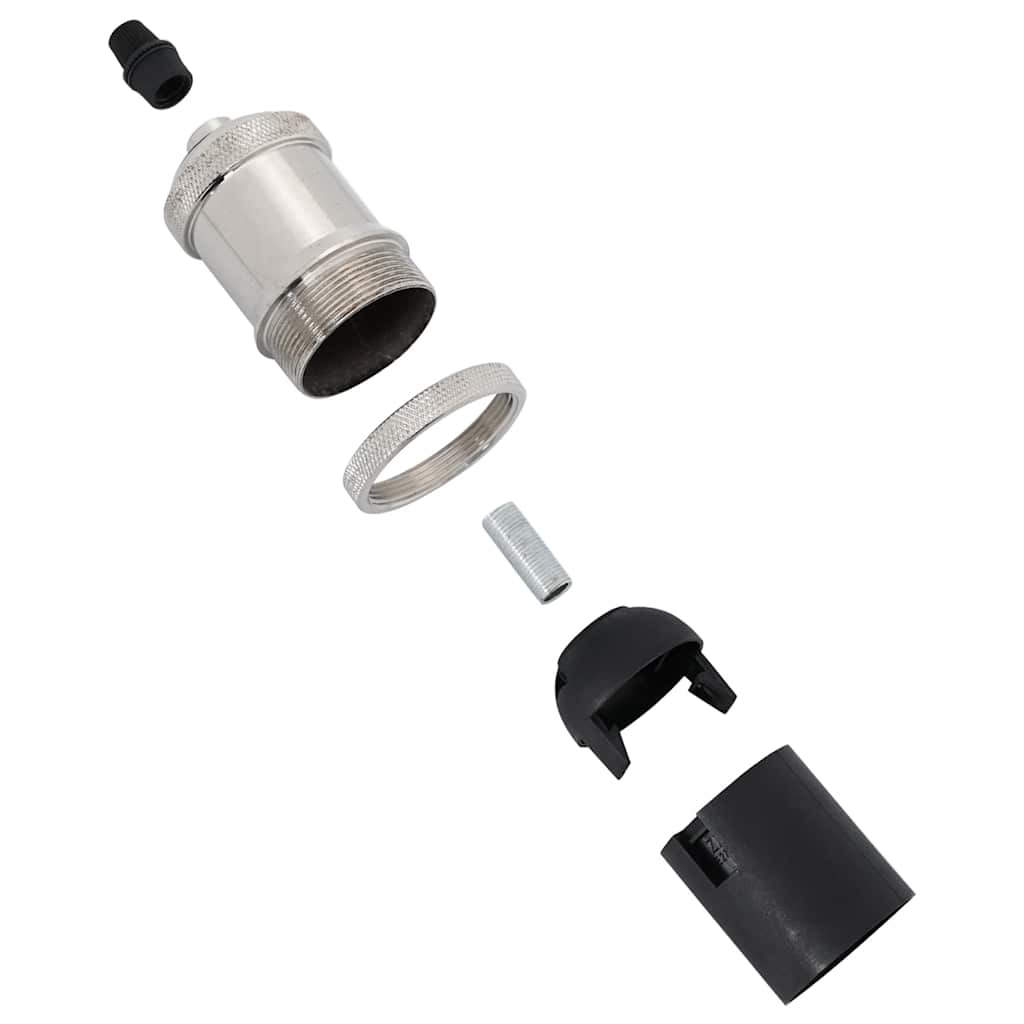 Casquilhos de lâmpadas 2 pcs Níquel acetinado E27