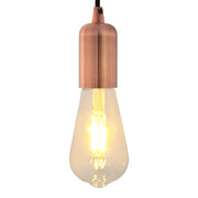 Casquilhos de lâmpadas 2 pcs Bronze vermelho E27