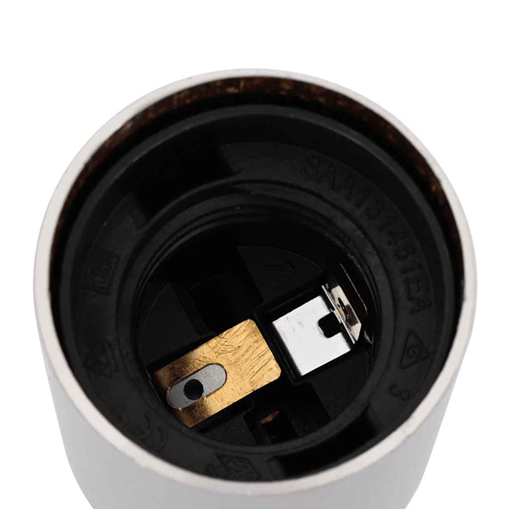 Casquilhos de lâmpadas 2 pcs Níquel acetinado E27