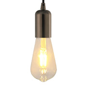 Casquilhos de lâmpadas 2 pcs Preto brilhante E27