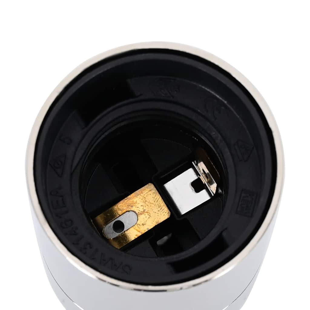 Casquilhos de lâmpadas 2 pcs Níquel acetinado E27