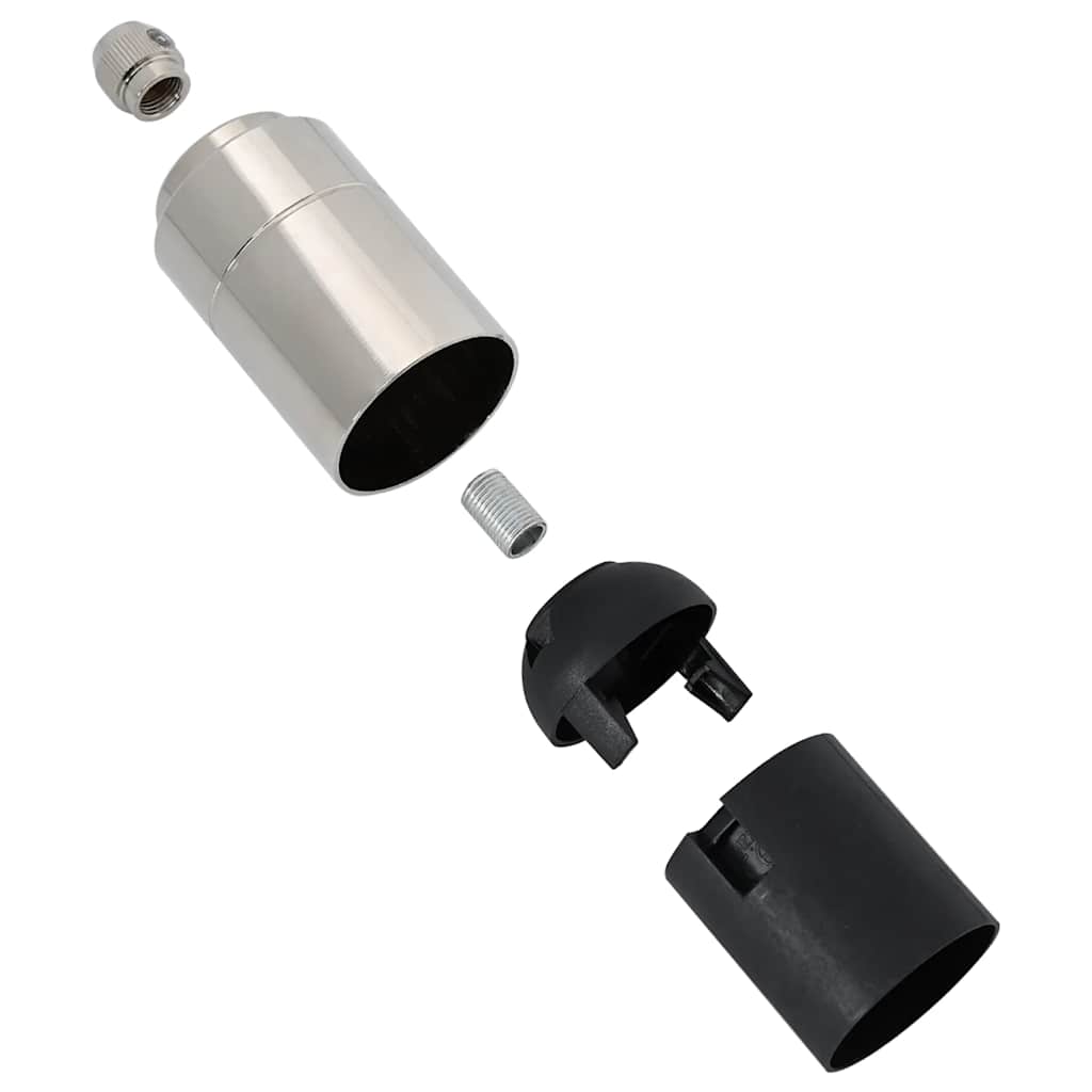 Casquilhos de lâmpadas 2 pcs Níquel acetinado E27