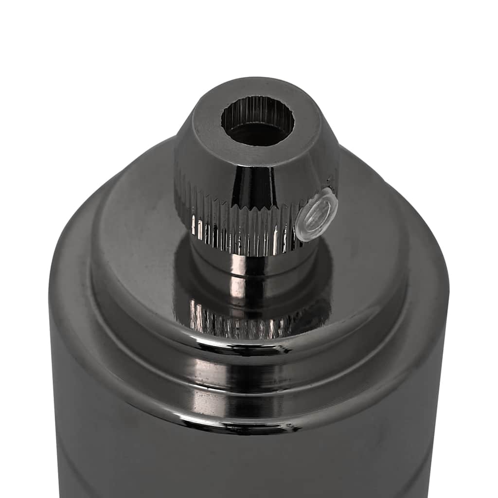 Casquilhos de lâmpadas 2 pcs Preto brilhante E27