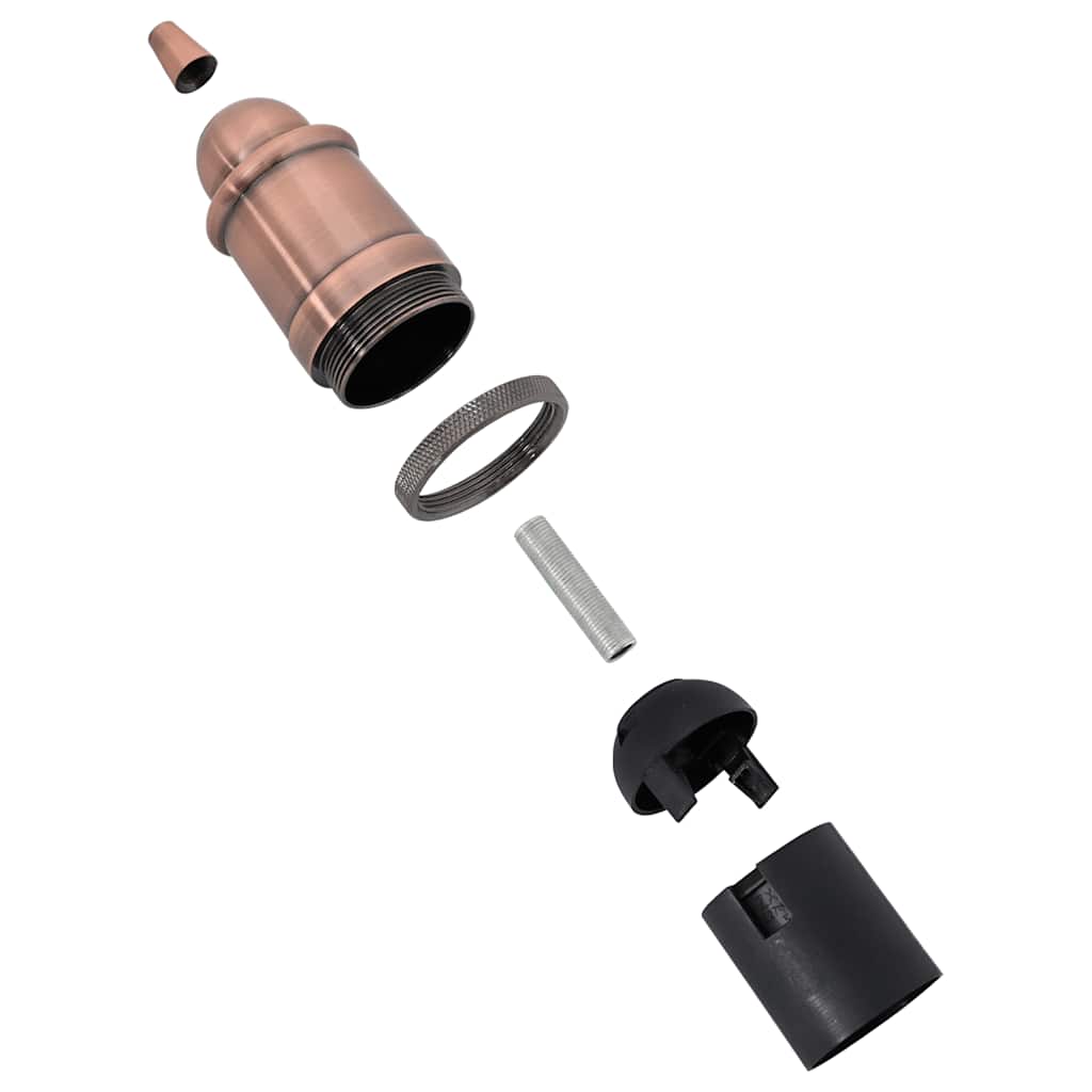 Casquilhos de lâmpadas 2 pcs Bronze vermelho E27