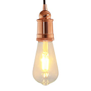 Casquilhos de lâmpadas 2 pcs rosa dourado E27