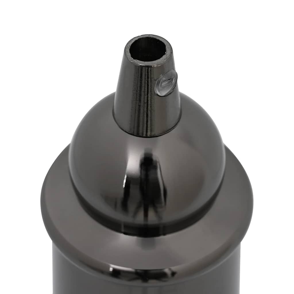 Casquilhos de lâmpadas 2 pcs Preto brilhante E27