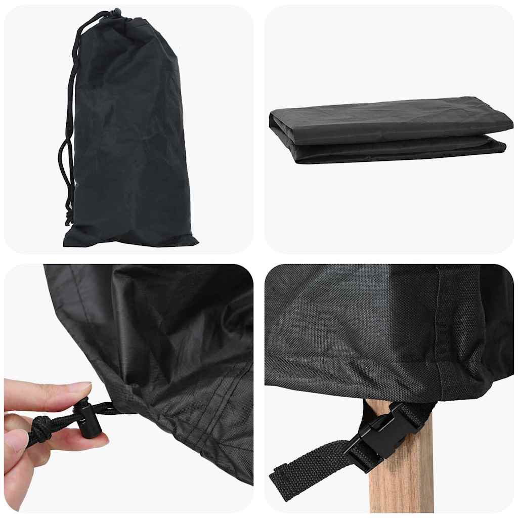 Capa para móveis de exterior Preto 270 x 110 x 70 cm 420D