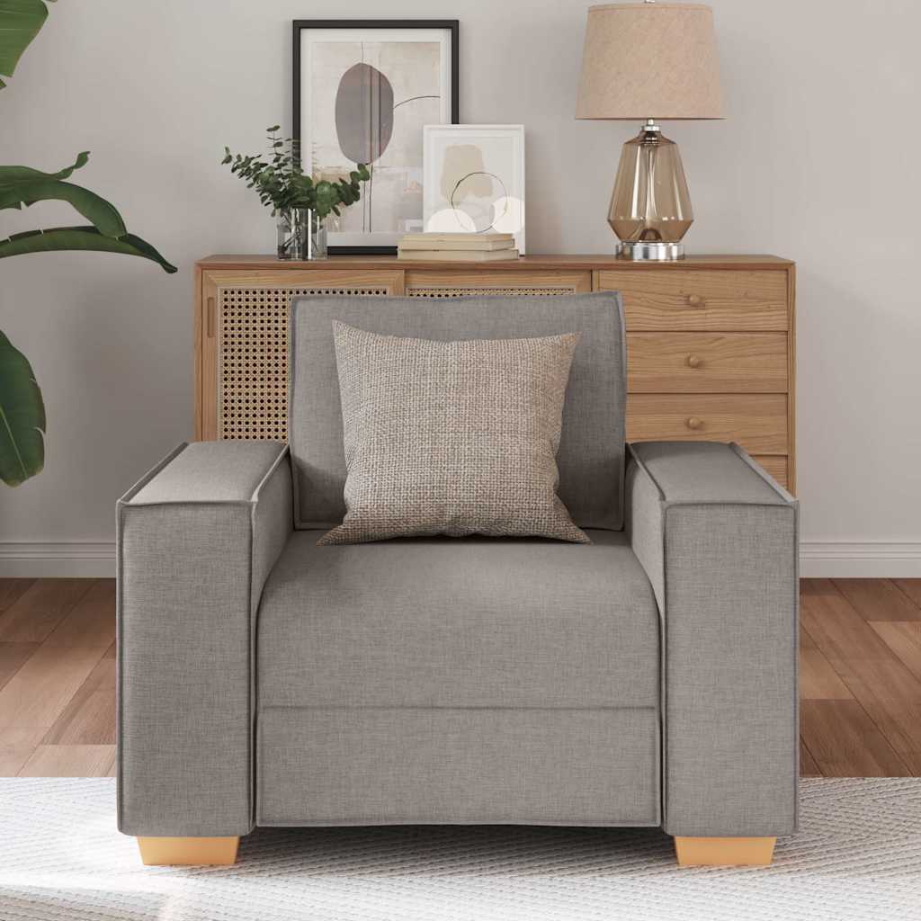 Sofá-cadeira Taupe 60 cm Tecido