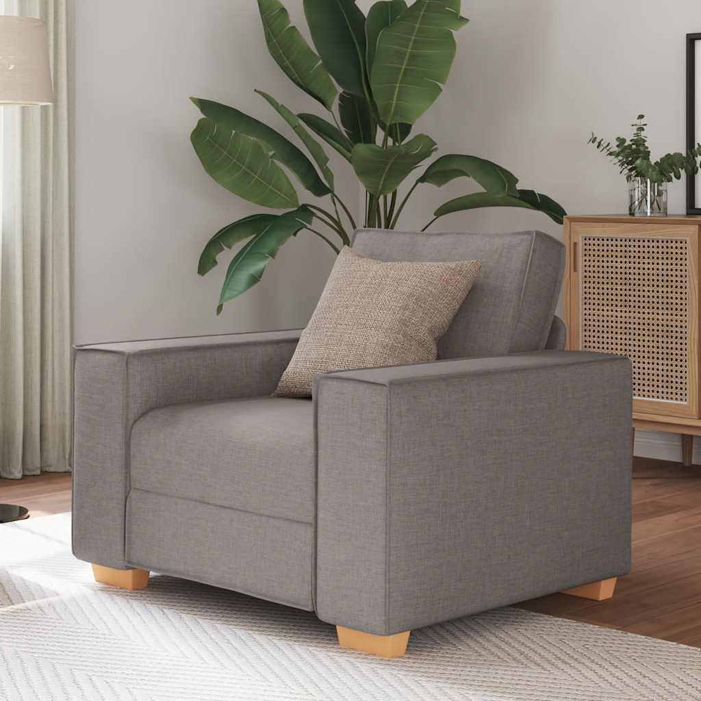 Sofá-cadeira Taupe 60 cm Tecido