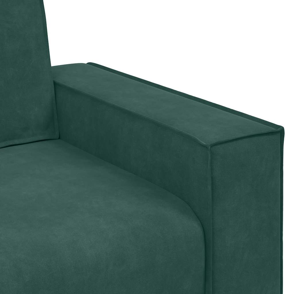 Poltrona 60 cm veludo verde-escuro