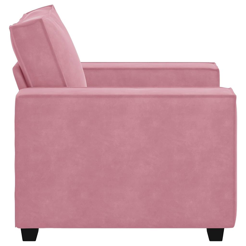 Poltrona 60 cm veludo rosa