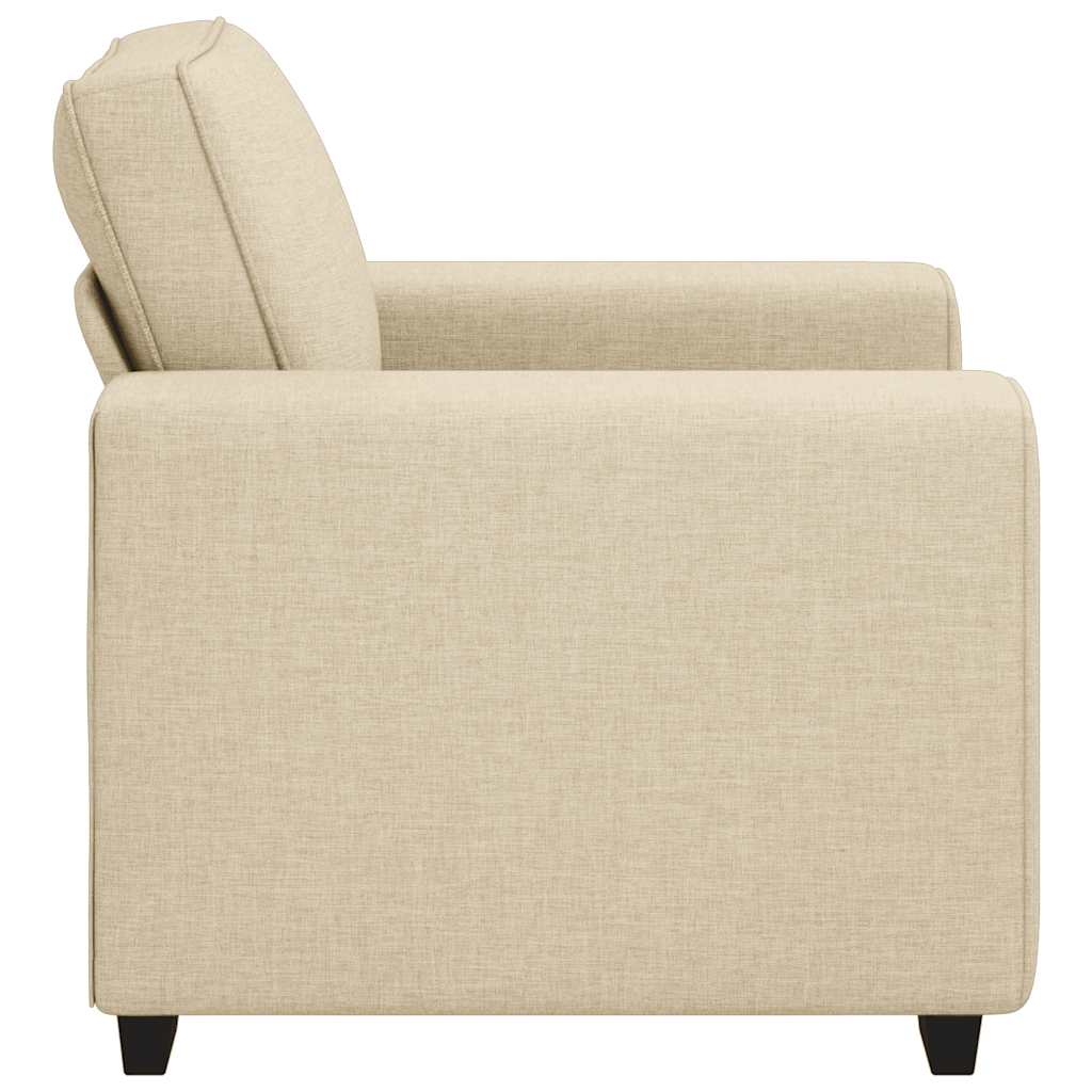 Poltrona 60 cm tecido cor creme
