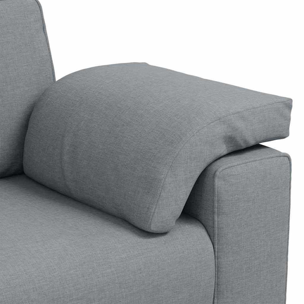 Sofá com almofada Cinzento-claro 180 x 77 x 82 cm tecido
