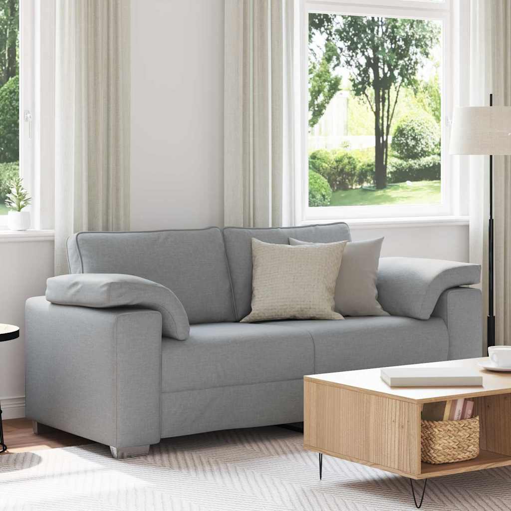 Sofá com almofada Cinzento-claro 180 x 77 x 82 cm tecido