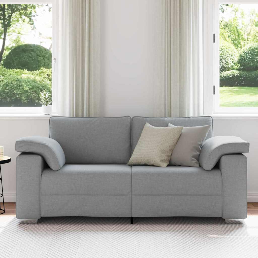 Sofá com almofada Cinzento-claro 180 x 77 x 82 cm tecido
