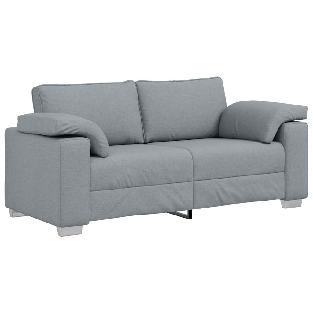 Sofá com almofada Cinzento-claro 180 x 77 x 82 cm tecido
