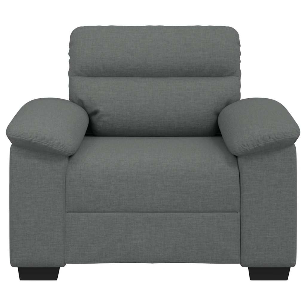 Poltrona 60 cm tecido cinzento-escuro
