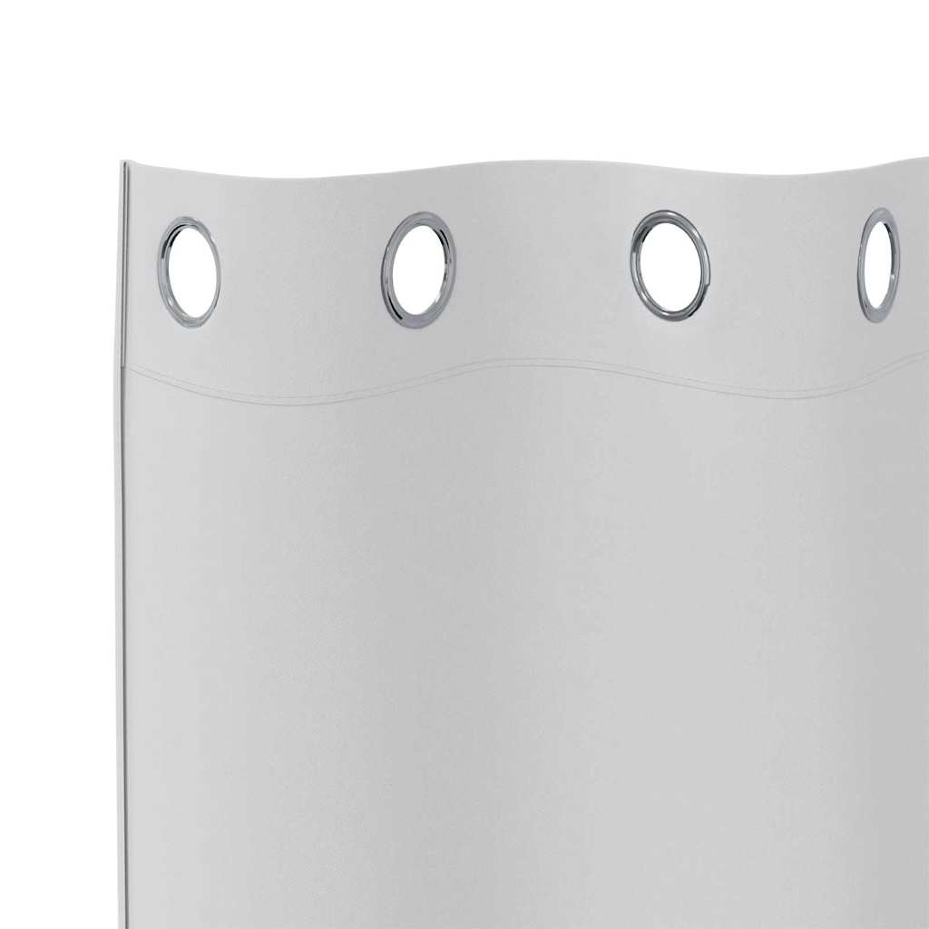 Cortinas Blackout com Argolas 2 pcs Cinza Claro 260 x 140 cm