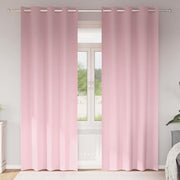 Cortinas Blackout com Argolas Rosa bebé Poliéster