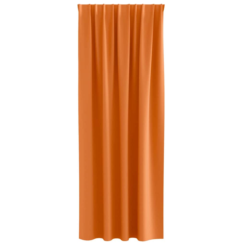 Cortinas Blackout com Argolas 2 pcs Laranja Brilhante