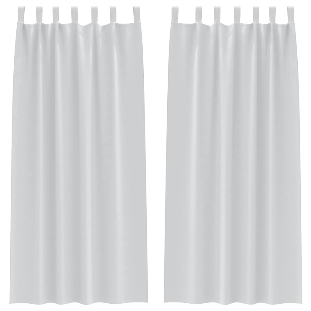 Cortinas Blackout com Argolas 2 pcs Cinza Claro 225 x 140 cm