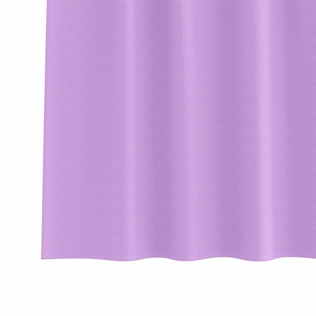 Cortinas Blackout com Argolas 2 pcs Roxo 225 x 140 cm Poliéster