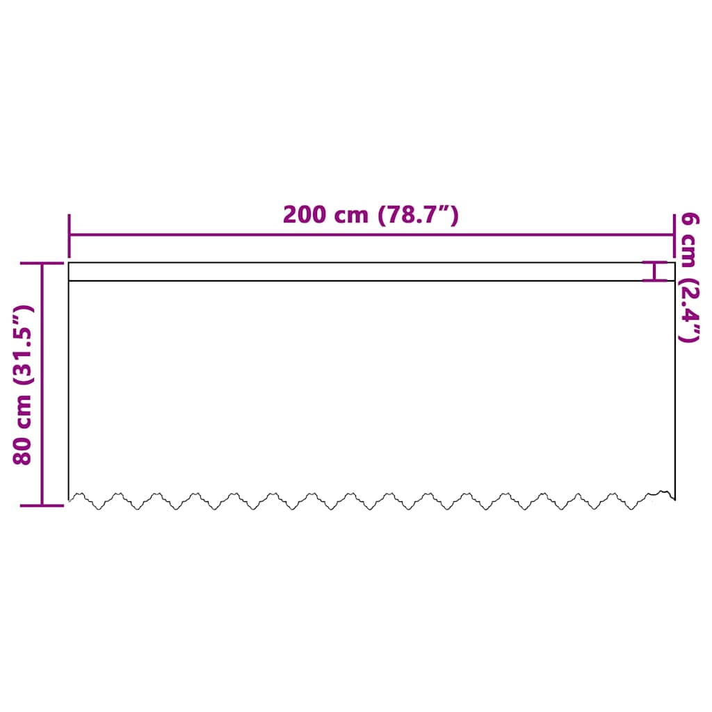Cortina de Renda com cortinas Branco 80 x 200 cm Poliéster