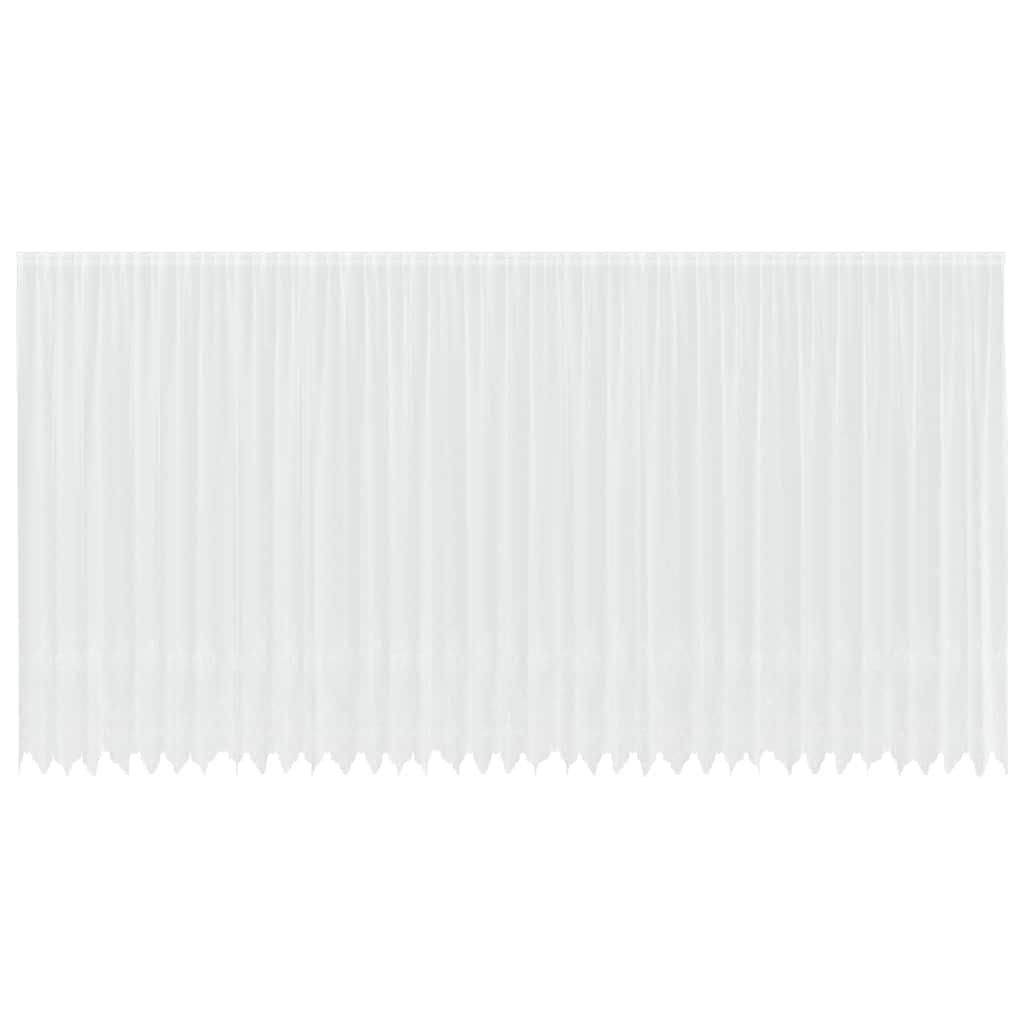 Cortina de Renda com cortinas Branco 900x260cm Poliéster