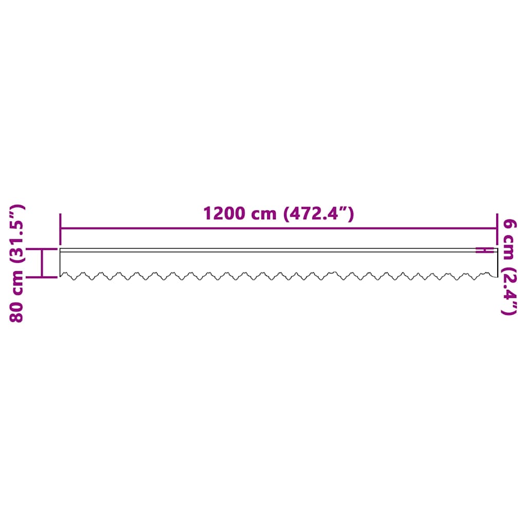 Cortina de Renda com cortinas Branco 80 x 1200 cm Poliéster