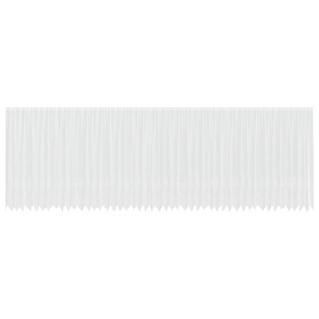 Cortina de Renda com cortinas Branco 245 x 1200 cm Poliéster