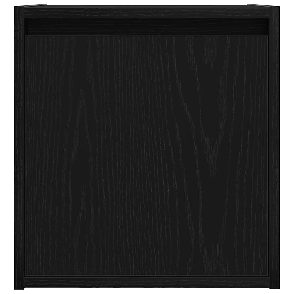 Mesa de cabeceira de parede 38x34x40 cm preto