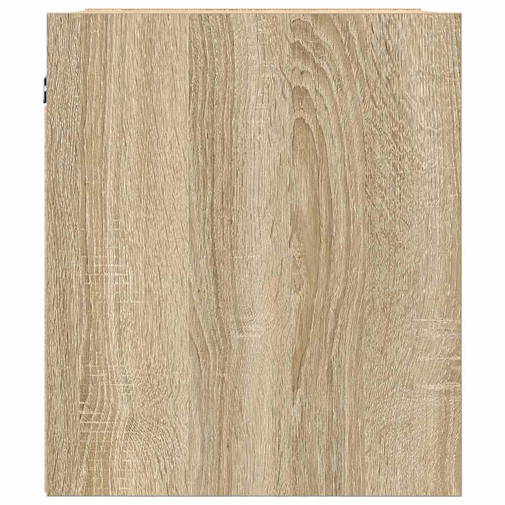 Mesas de cabeceira de parede 2 pcs 38x34x40 cm carvalho sonoma