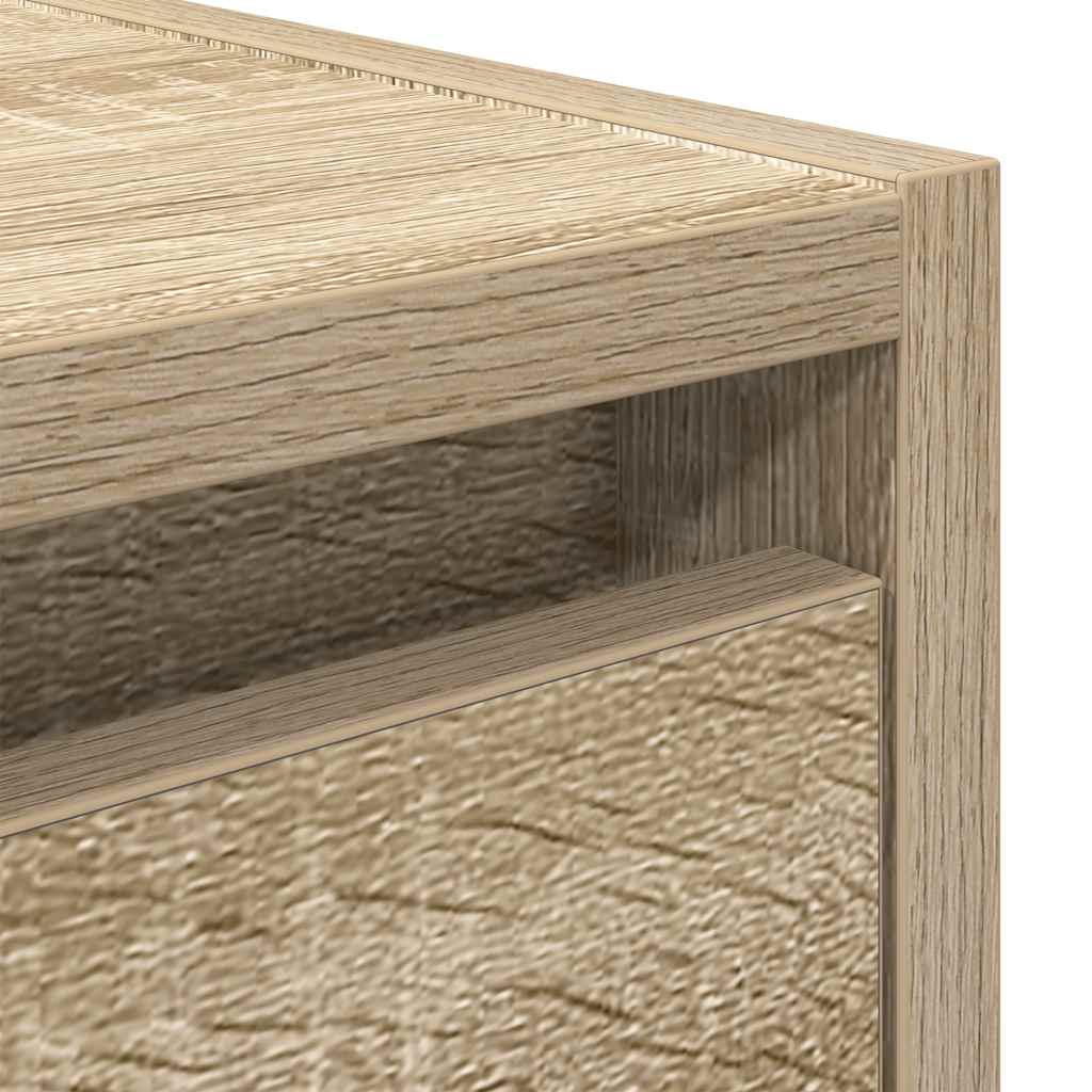 Mesas de cabeceira de parede 2 pcs 38x34x40 cm carvalho sonoma