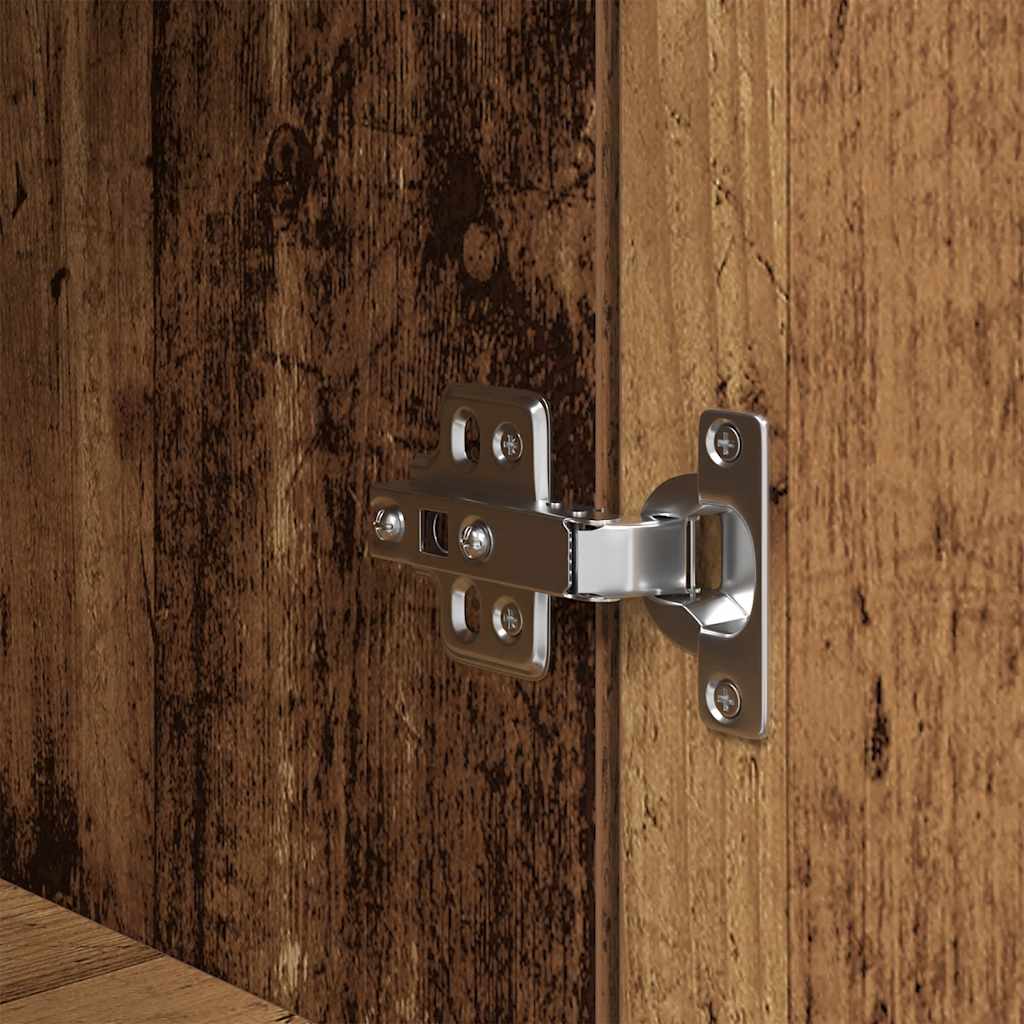 Mesa de cabeceira madeira velha 39x35x125 cm madeira trabalhada