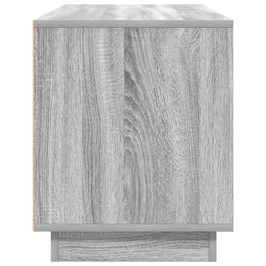 Móvel de TV com luzes LED 100x41x50 cm cinzento sonoma