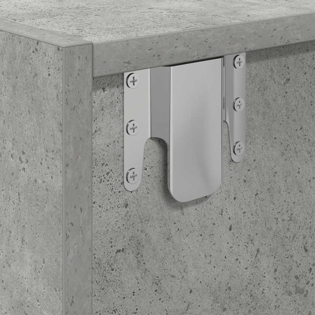 Móveis de TV 2pcs 60x31x25,5cm madeira processada cinza cimento