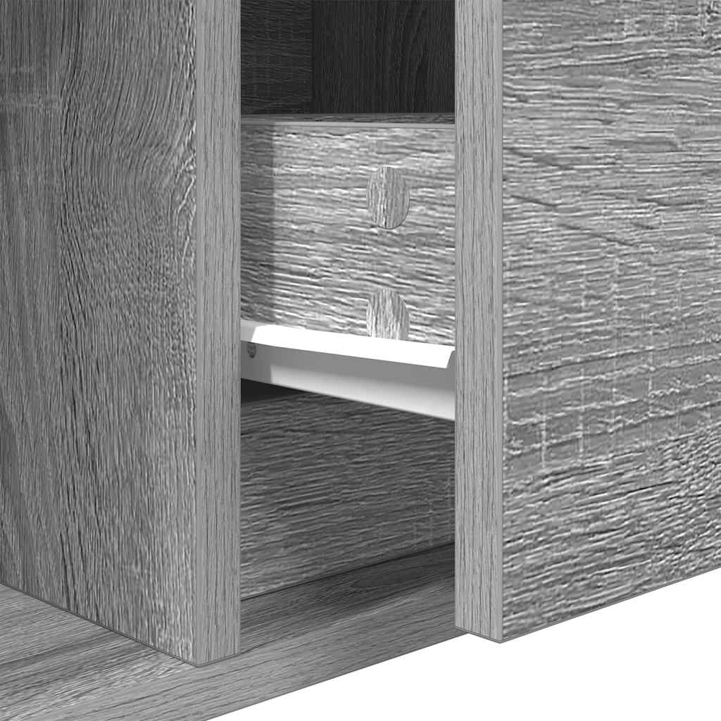 Móvel de TV 60x31x25,5 cm derivados de madeira cinzento sonoma