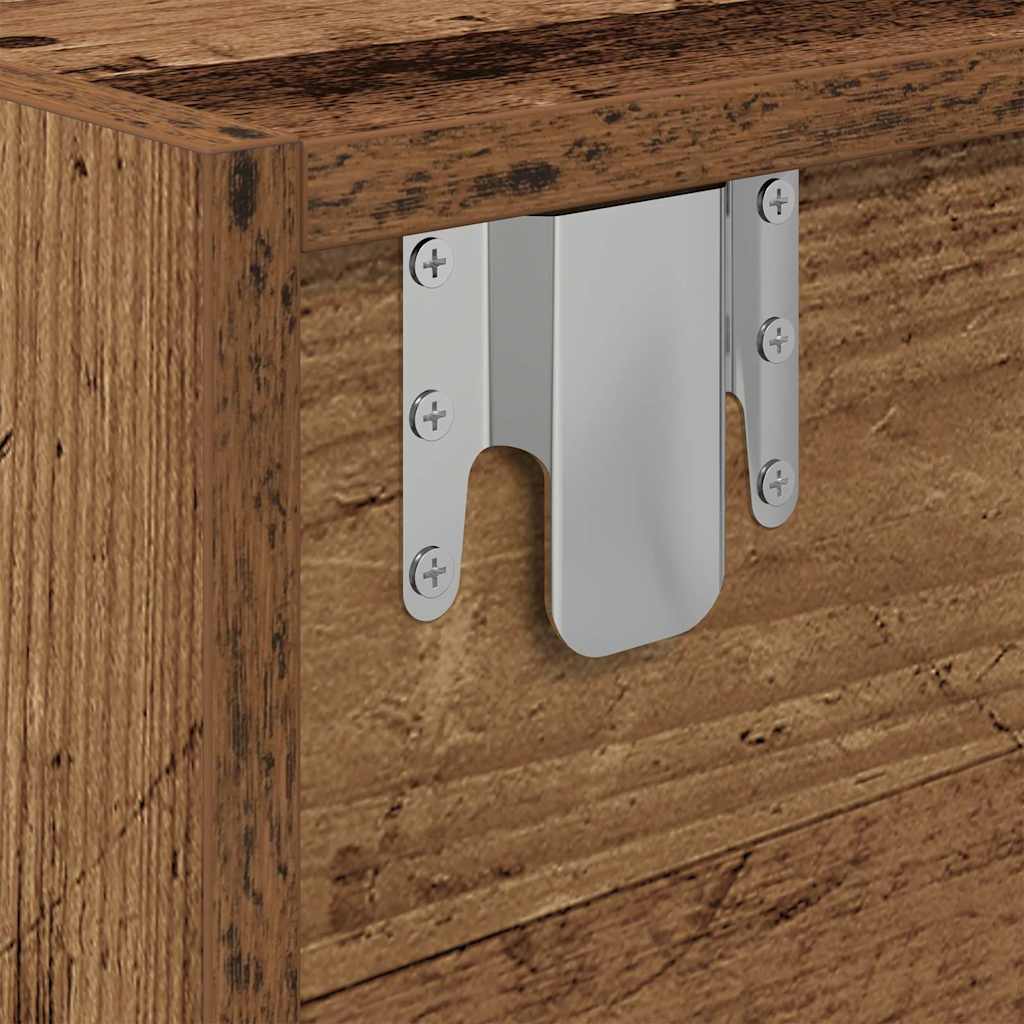 Móveis TV 2 peças madeira velha 60x31x25,5cm madeira trabalhada