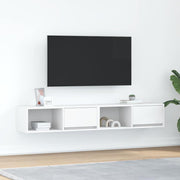Móveis de TV 2 pcs 80x31x25,5 cm deriv. madeira branco