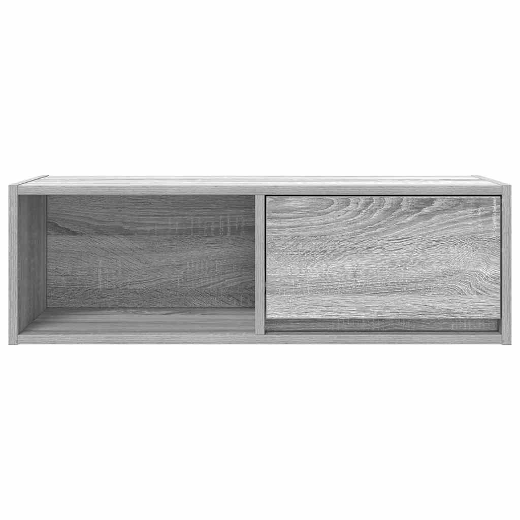 Móvel de TV 80x31x25,5 cm derivados de madeira sonoma cinzento