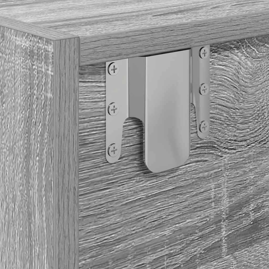 Móveis de TV 2pcs 80x31x25,5cm deriv. madeira sonoma cinzento