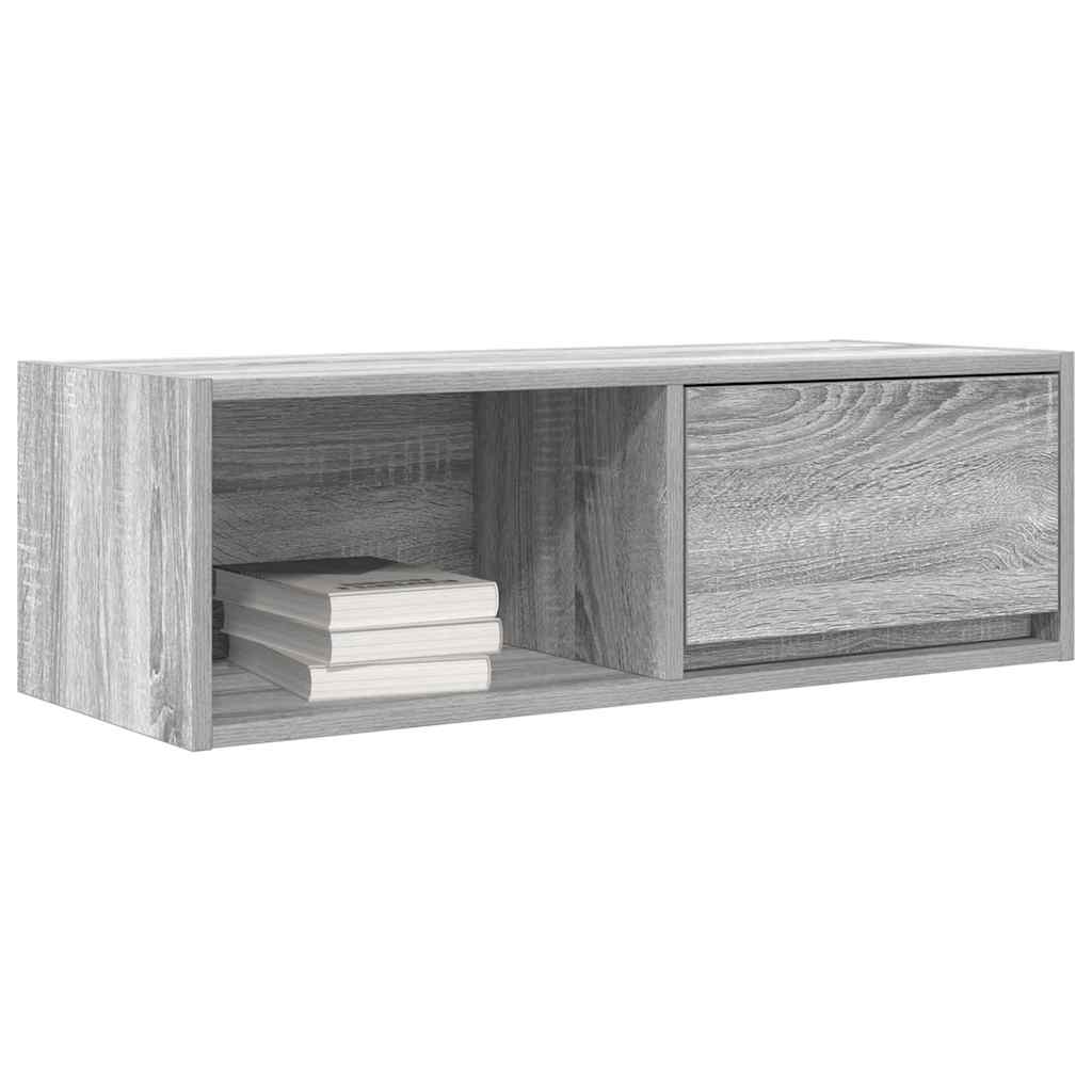 Móveis de TV 2pcs 80x31x25,5cm deriv. madeira sonoma cinzento