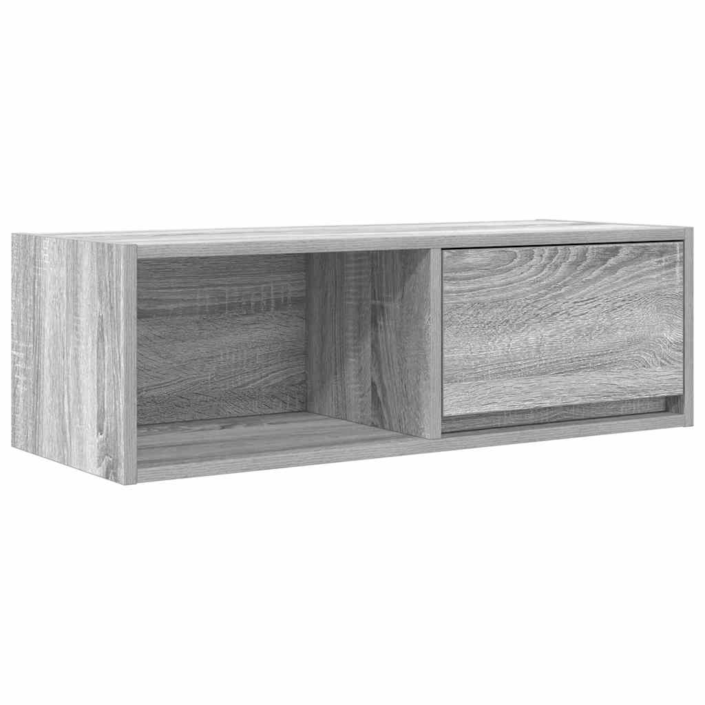 Móveis de TV 2pcs 80x31x25,5cm deriv. madeira sonoma cinzento