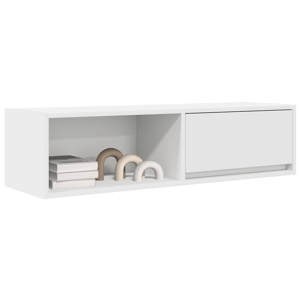 Móvel de TV 100x31x25,5 cm derivados de madeira branco