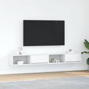 Móveis de TV 2 pcs 100x31x25,5 cm deriv. madeira branco