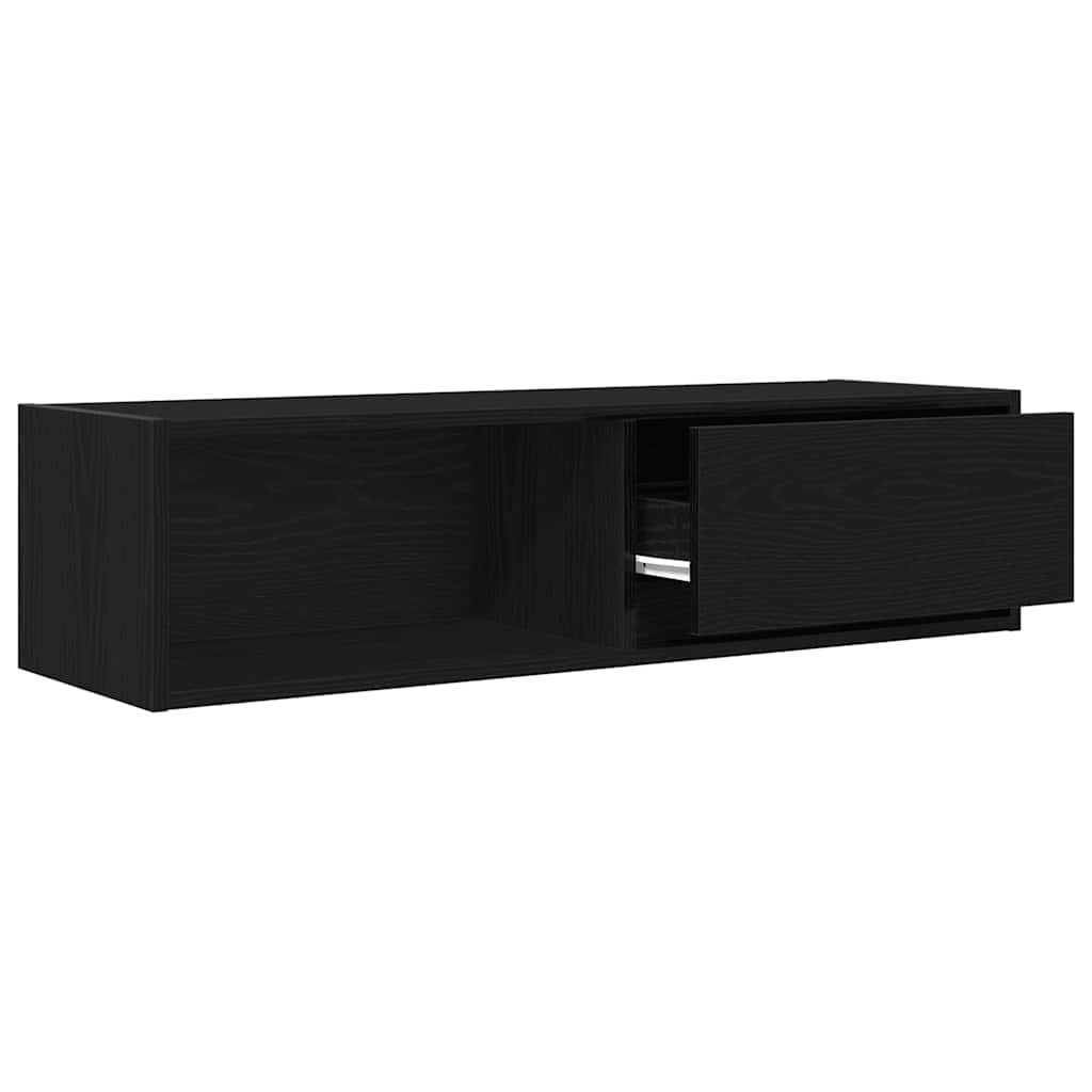 Móvel de TV 100x31x25,5 cm derivados de madeira carvalho preto