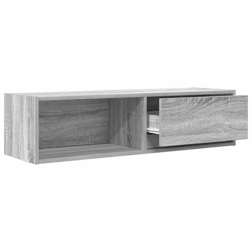 Móvel de TV 100x31x25,5 cm derivados de madeira cinzento sonoma