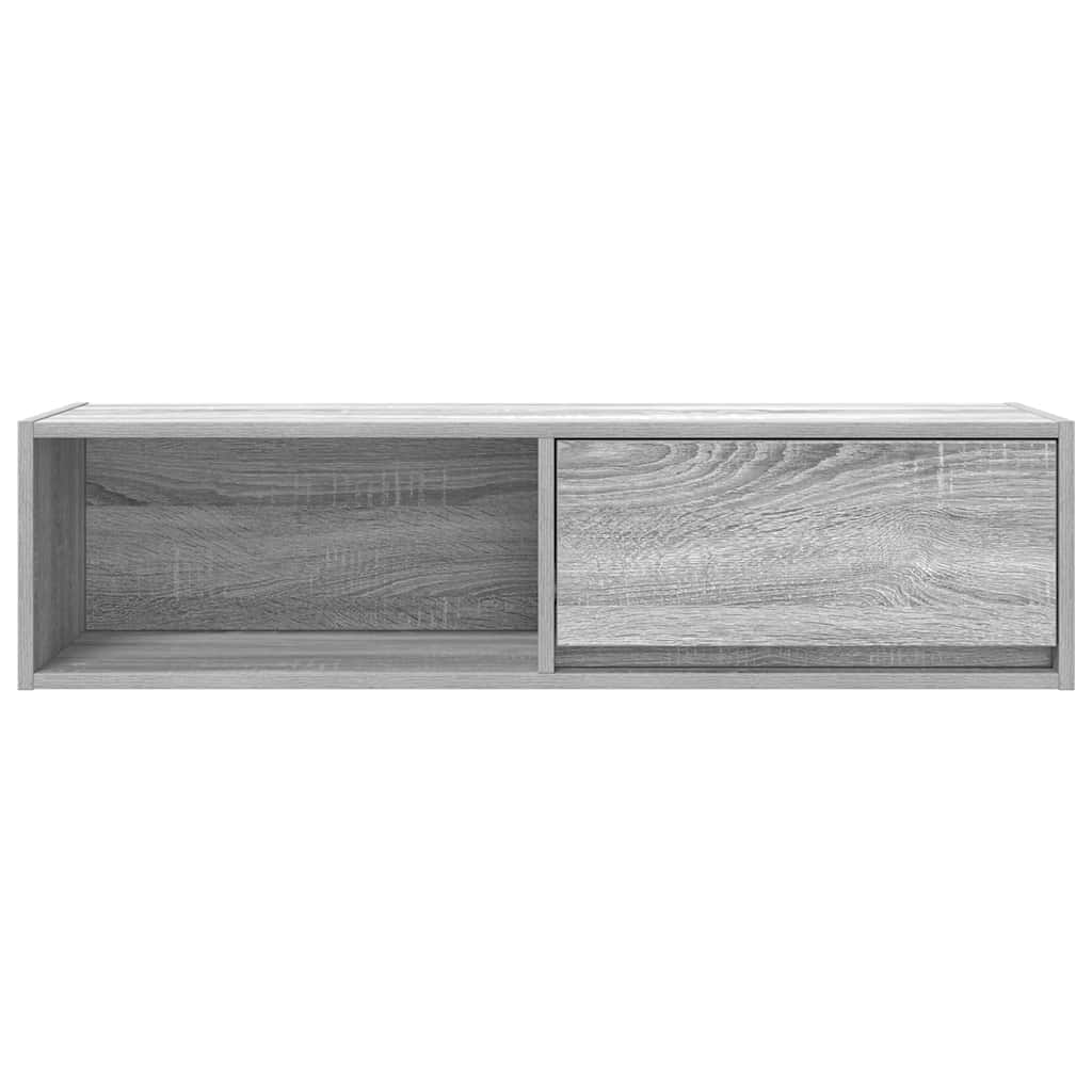 Móvel de TV 100x31x25,5 cm derivados de madeira cinzento sonoma