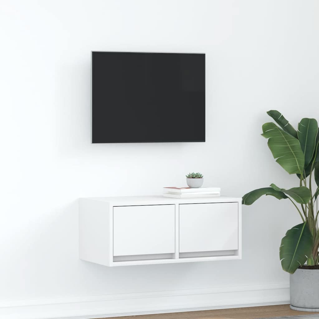 Móvel de TV 60x31x25,5 cm derivados de madeira branco